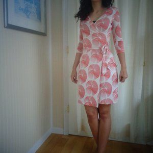 Diane Von Furstenburg RARE Silk Wrap Dress Sundial